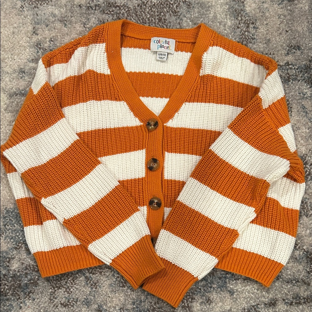 Colorful Planet Kids' Striped Cardigan